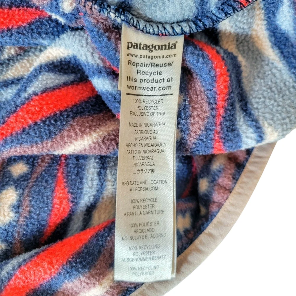 Patagonia // M's Lightweight Synchilla Snap-T Fleece Pullover / L / Sumac Red - Picture 9 of 9